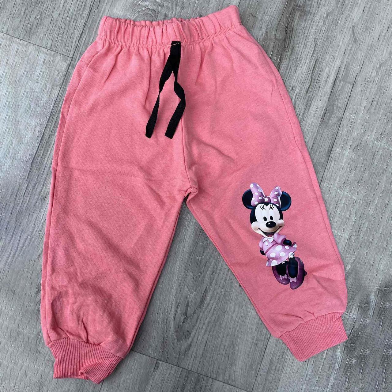 Штаны для девочки Eser спортивные розовые с рисунком Minnie 80 см на 1 год (23577)