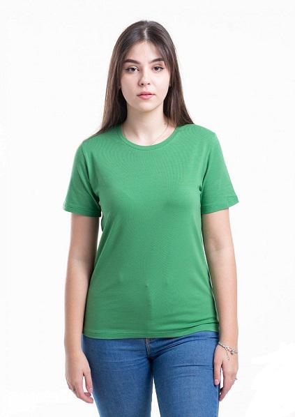 Футболка женская однотонная НатаЛюкс 41-2357762296 2XL р. 54 Зеленый (68192)