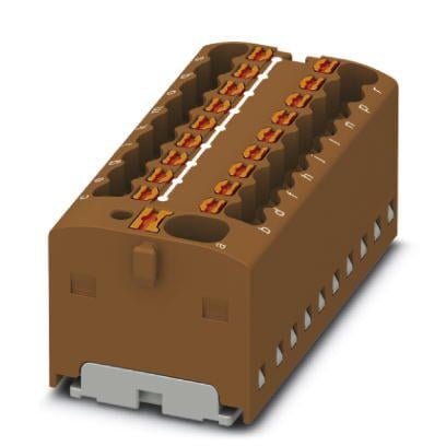 Розподільний блок Phoenix Contact PTFIX 4/18X1,5 BN 450В 17,5A Push-in Коричневий (1047421)