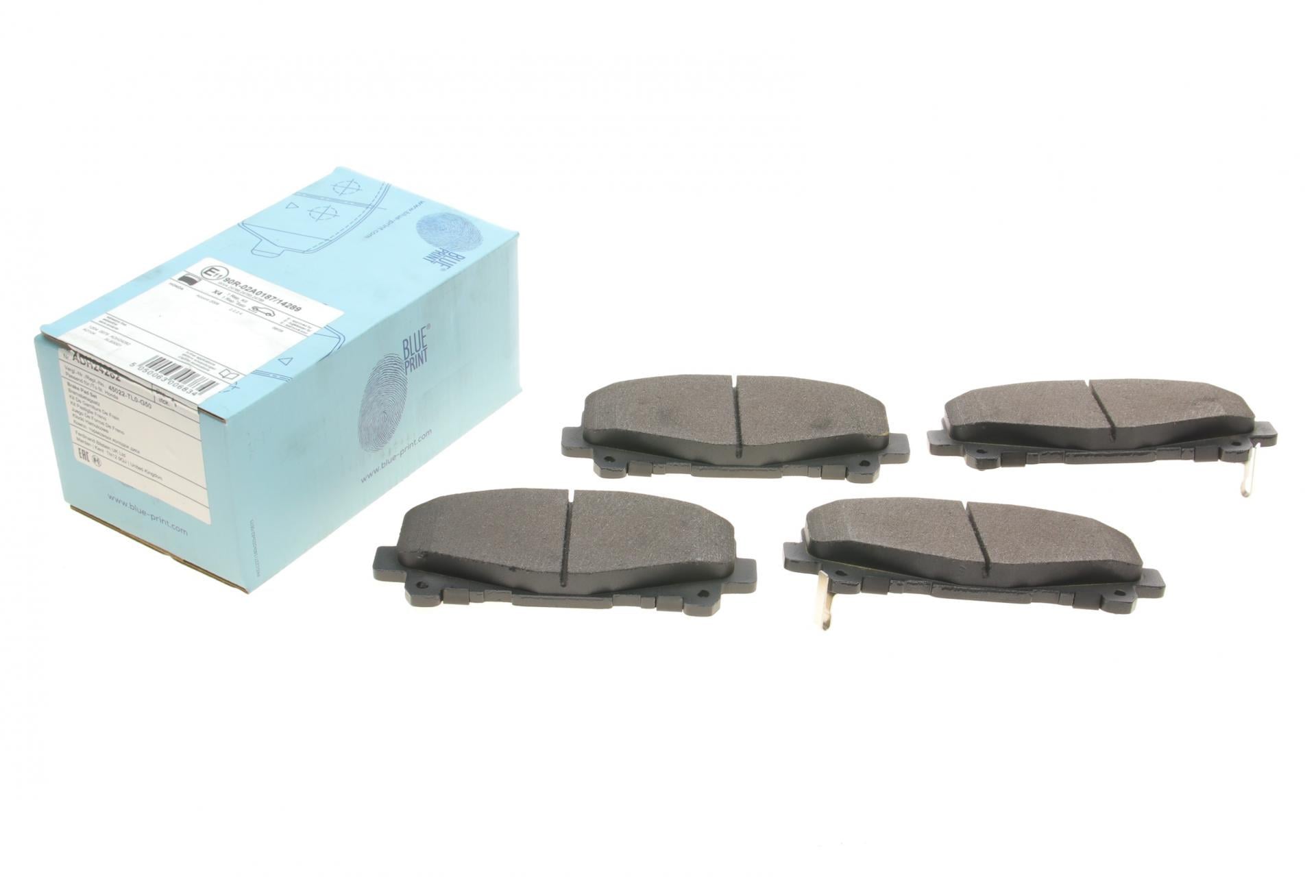 Колодки тормозные передние BLUE PRINT Honda Accord VIII 07-/IX 12- Akebono (ADH24282 BLUE PRINT)