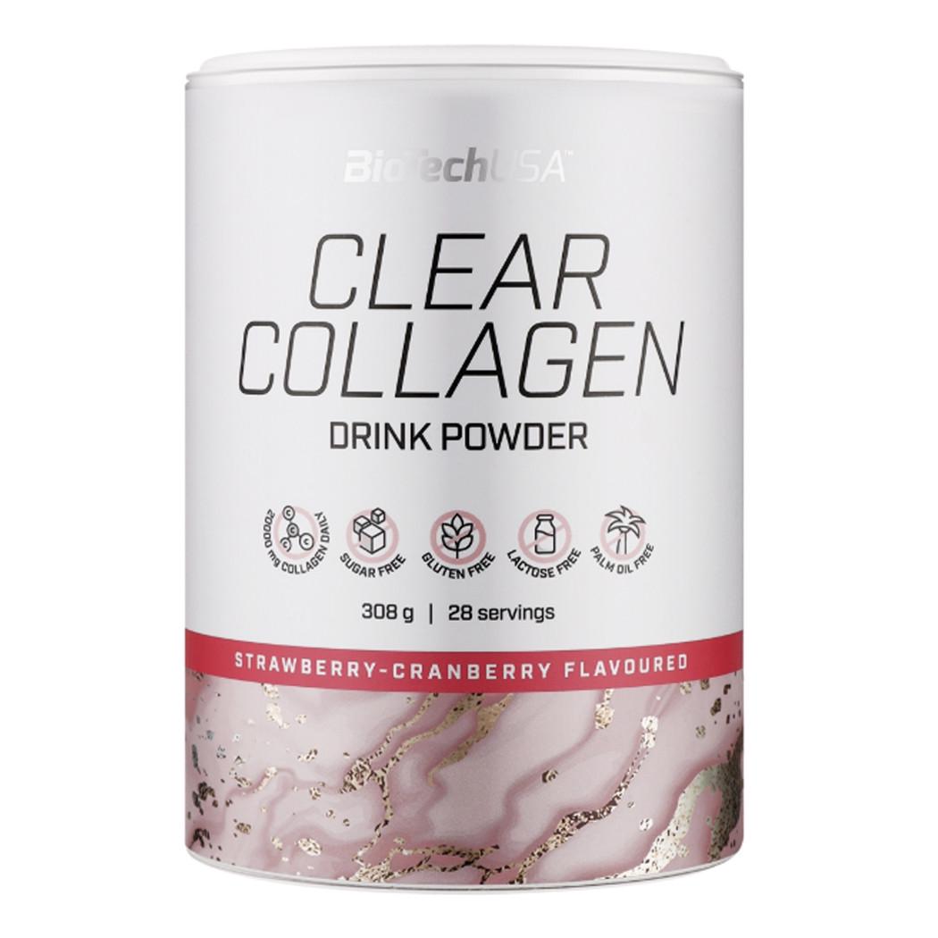 Коллаген BioTech USA Clear Collagen Клубника/Клюква 308 г (22830-01)