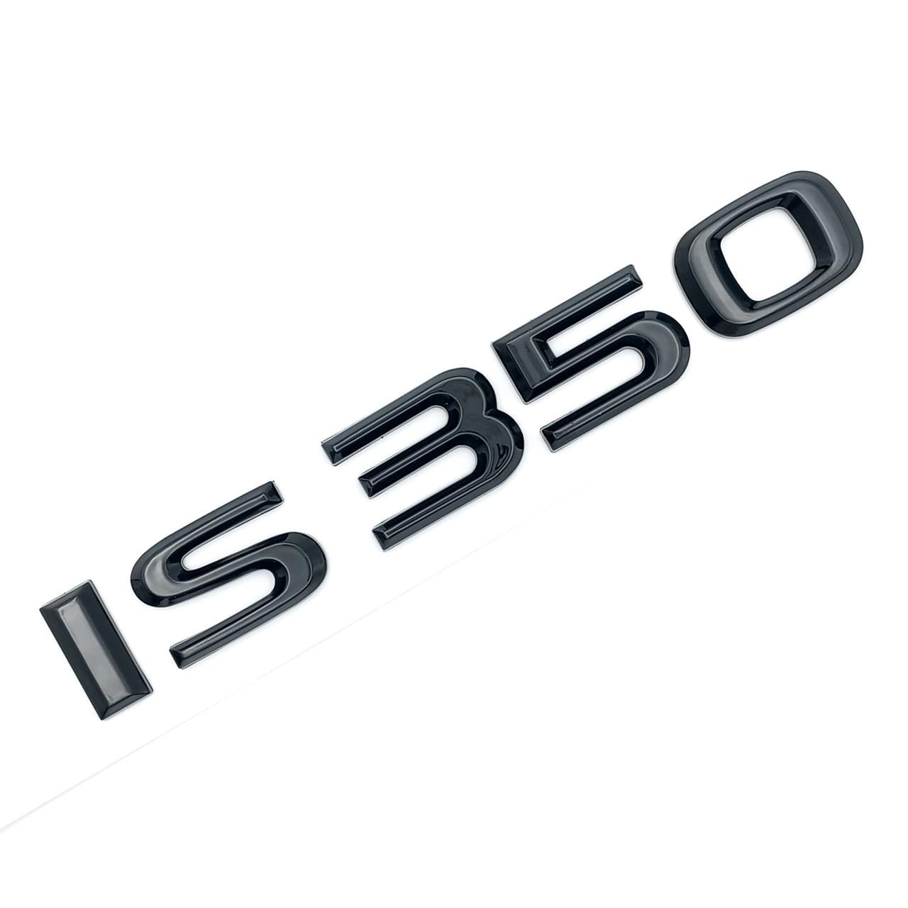 Емблема напис IS350 Lexus ABS 14,5х2 см Чорний глянцевий (2702865033)