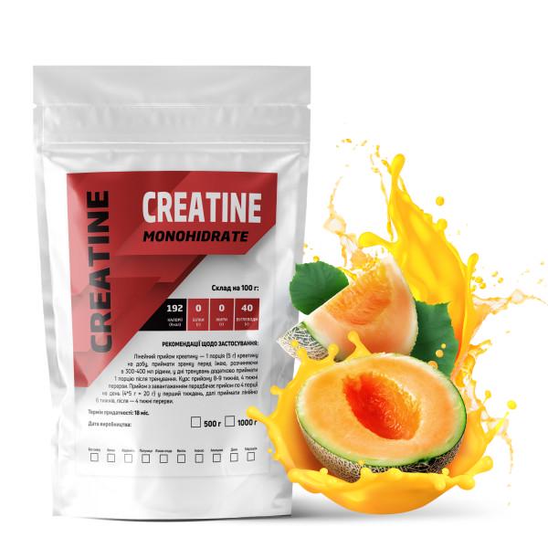 Креатин моногидрат Гадяч 99,7% в порошке Дыня на 100 порций 500 г (21-125-cre-d1)