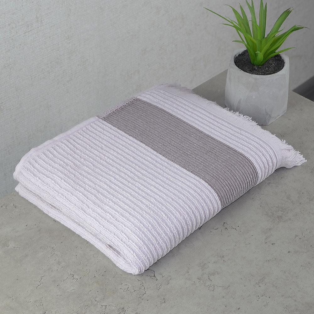 Махровий рушник з бахромою GM Textile 40х70 см Ліловий