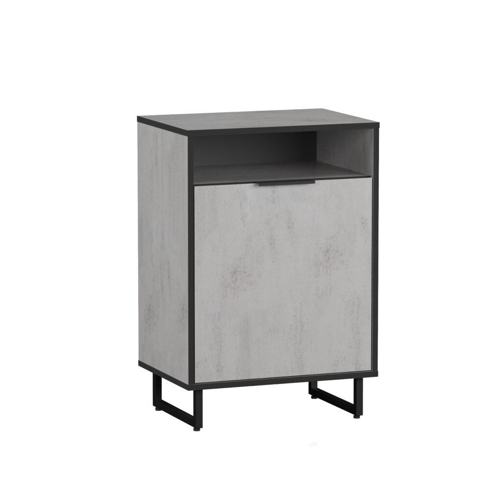 Тумба для обуви Moreli F-0003 70x28x92 см Бетон тефра (25683173)