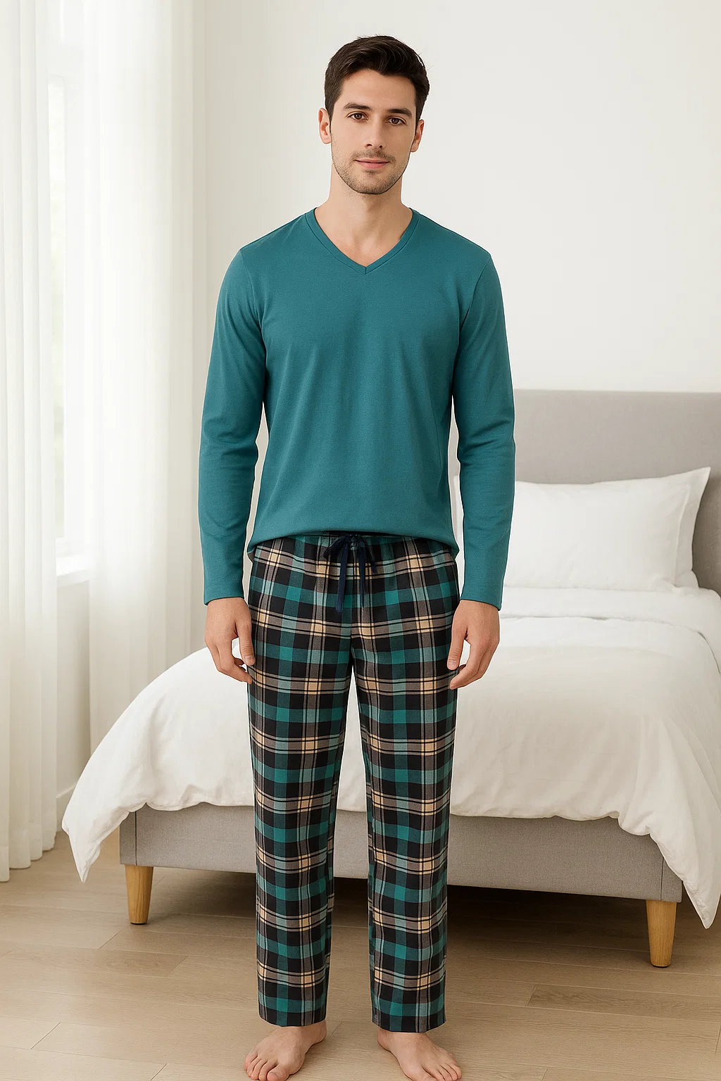 Пижама мужская Livergy XL Зеленый (PI0041M075)