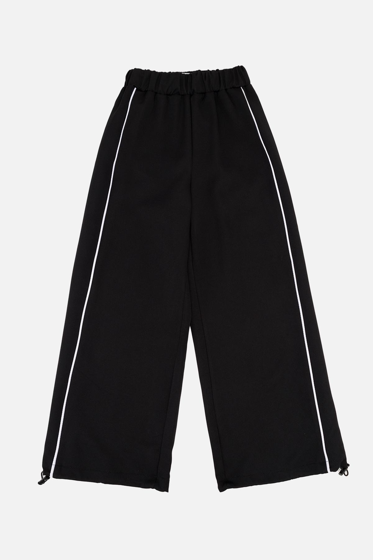 Брюки для девочки 146 см Черный (SKT000996267)