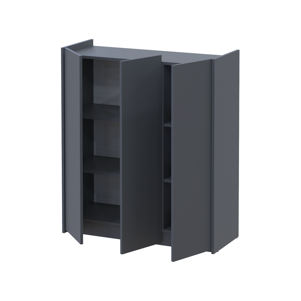 Тумба для обуви Doros Кассель 3 ДСП 97х40х110 см Графит (41516211) (41516211) - фото 2 Тумба для обуви Doros Кассель 3 ДСП 97х40х110 см Графит (41516211) (41516211) - фото 2