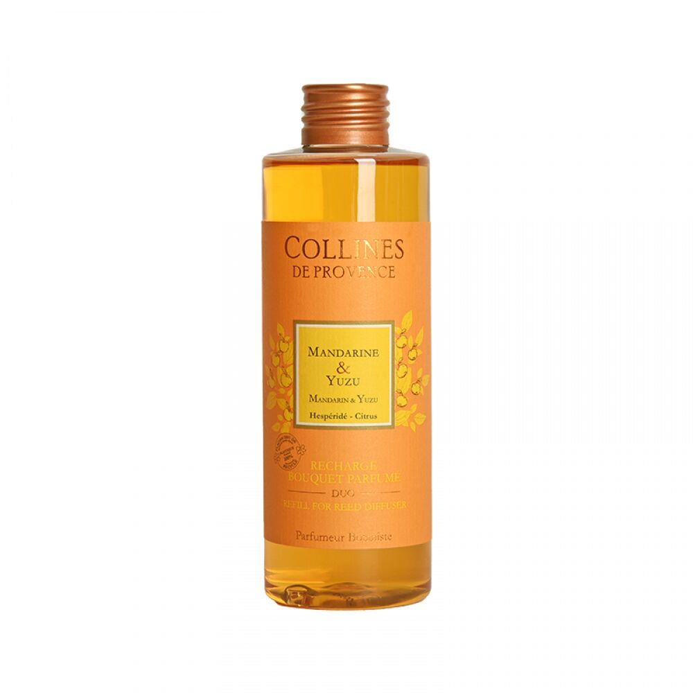 Наповнювач для аромадифузора Мандарин і юдзу Collines de Provence, 200 мл