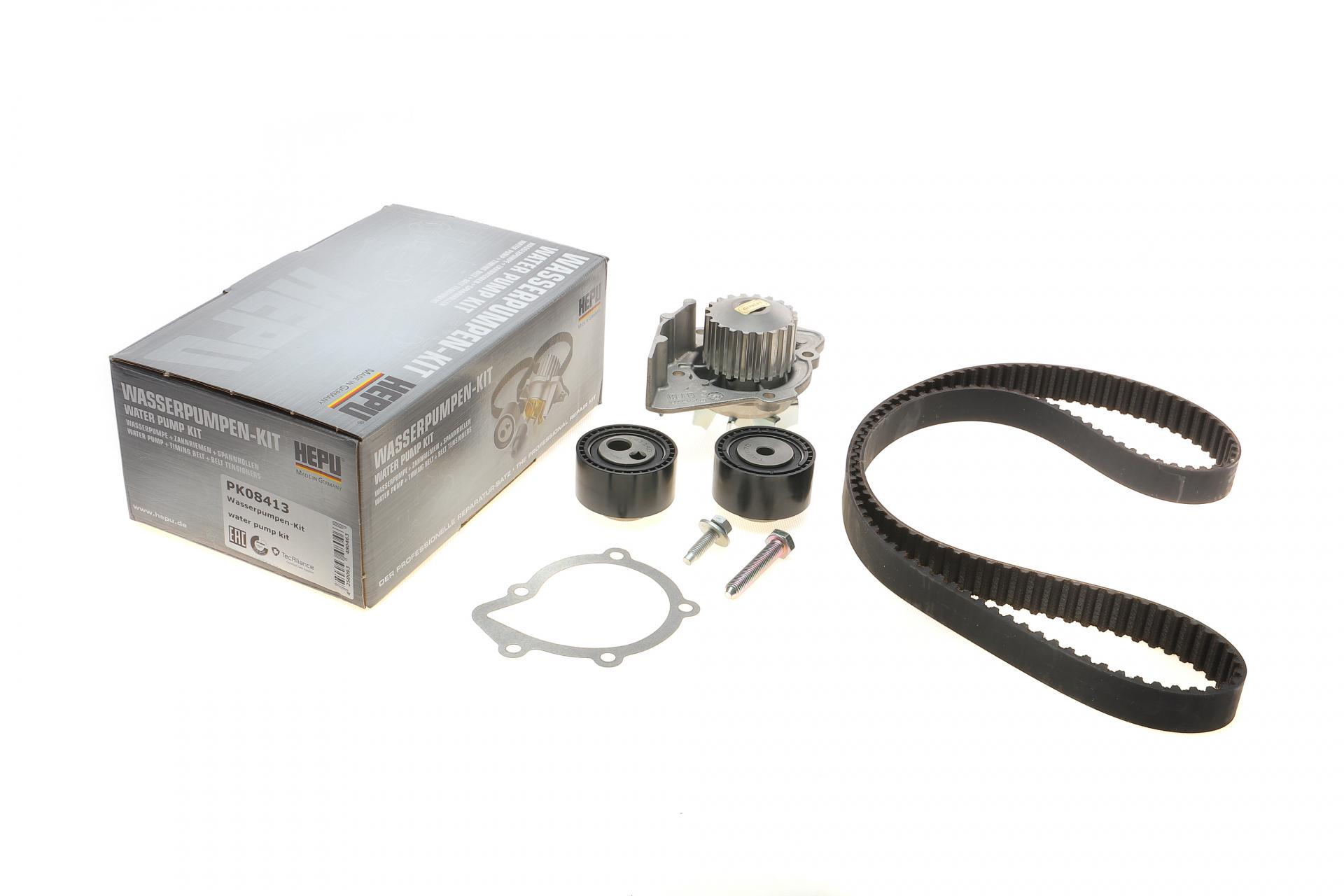 Комплект ГРМ и помпа Hepu Citroen Jumpy/Peugeot Expert 2.0HDI 00-06 144x25.4 (PK08413)