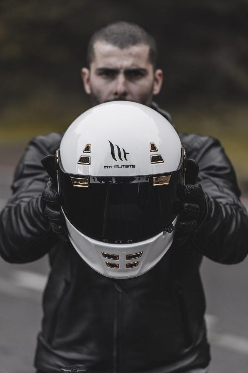 Мотошлем MT HELMETS Jarama Solid S Gloss White (25136) - фото 32