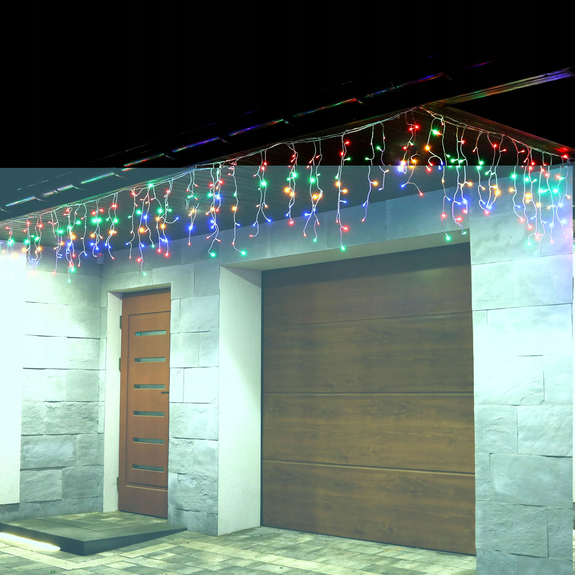 Гирлянда-бахрома Springos уличная 12 м 300 LED Mix (CL303) - фото 13