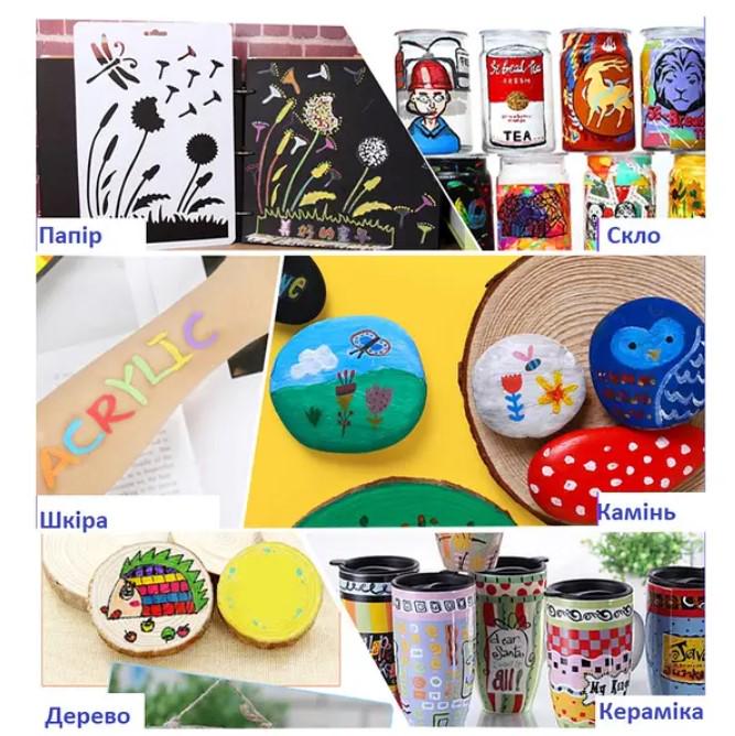 Маркери акрилові пігментні Water Color Pen з кейсом 48 шт. (250) - фото 3 Маркери акрилові пігментні Water Color Pen з кейсом 48 шт. (250) - фото 3