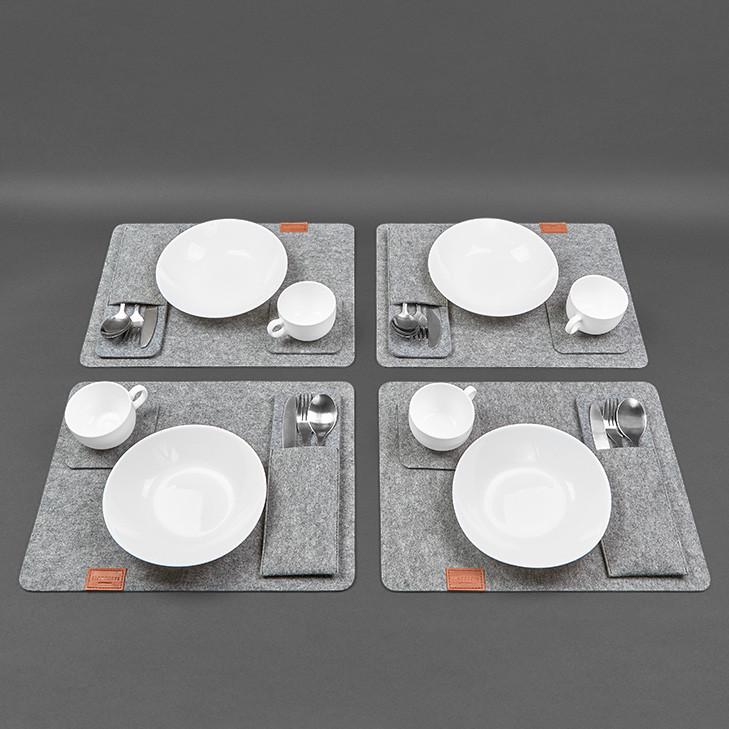 Набор для сервировки стола на 4 персоны Светло-коричневый (A-028202) - фото 3 Набор для сервировки стола на 4 персоны Светло-коричневый (A-028202) - фото 3