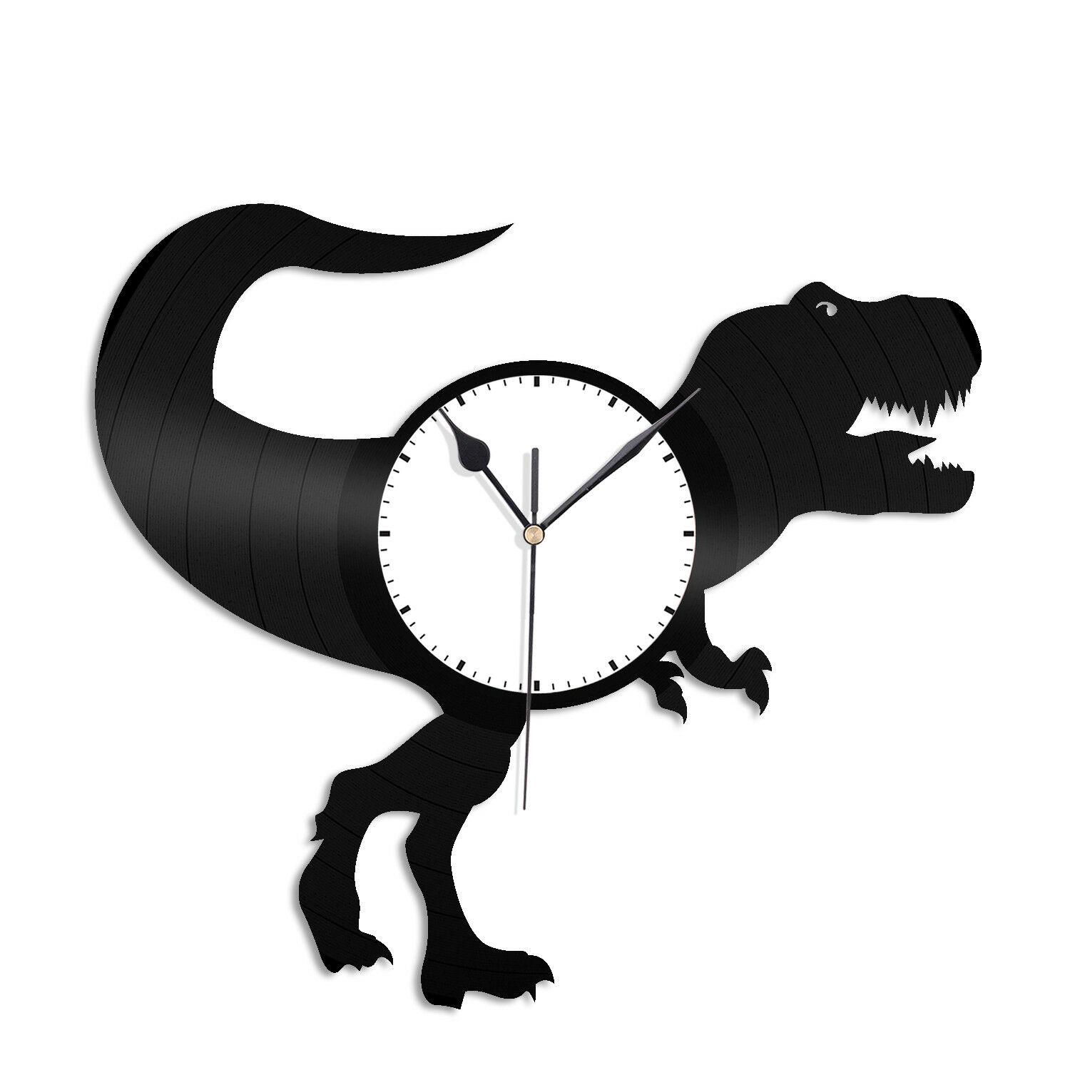 Часы настенные Динозавр 1949 из виниловой пластинки