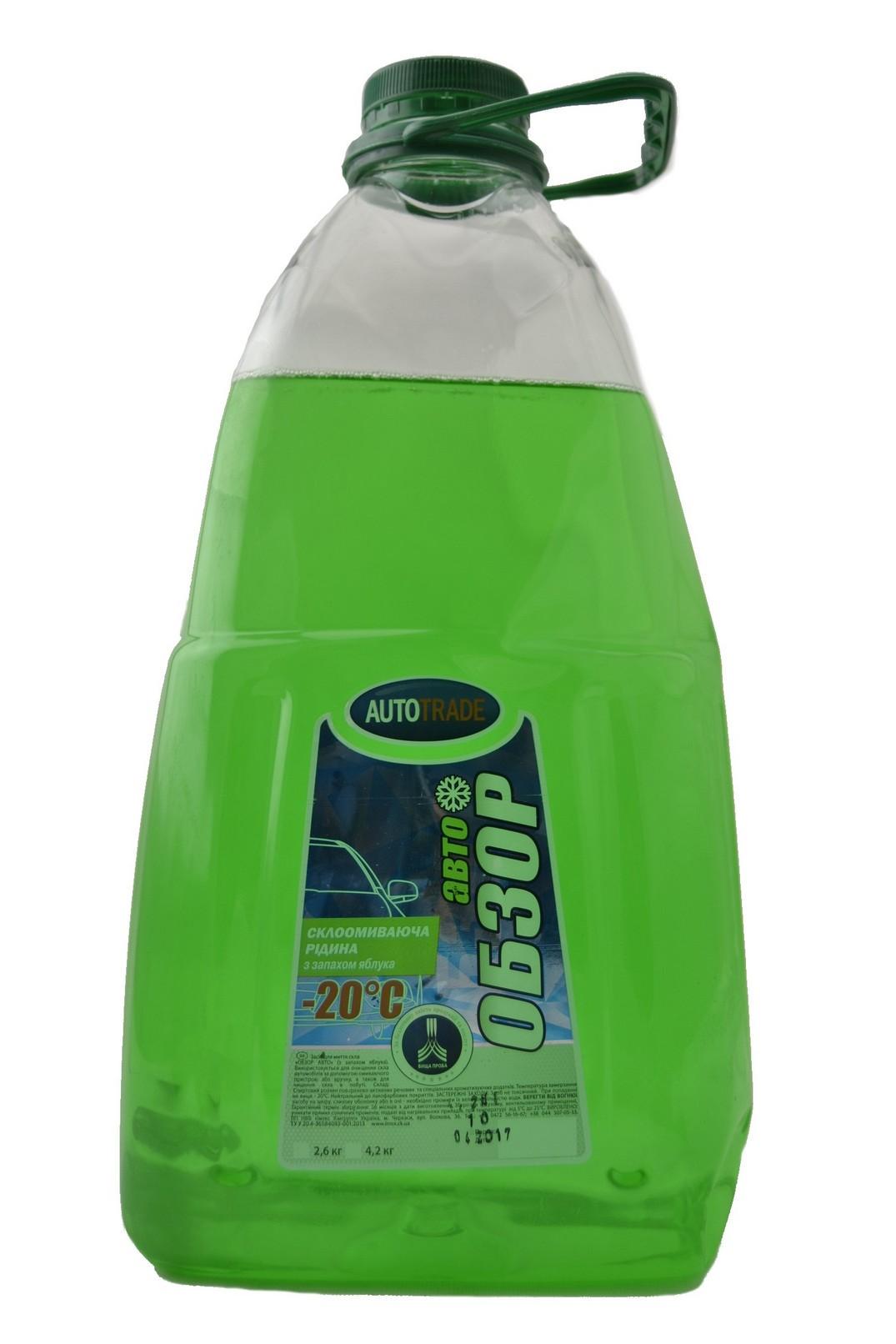 Омыватель стекла зимний АвтоТрейд OBZOR AUTO -20°C Яблоко 5 л (26042) Омыватель стекла зимний АвтоТрейд OBZOR AUTO -20°C Яблоко 5 л (26042)