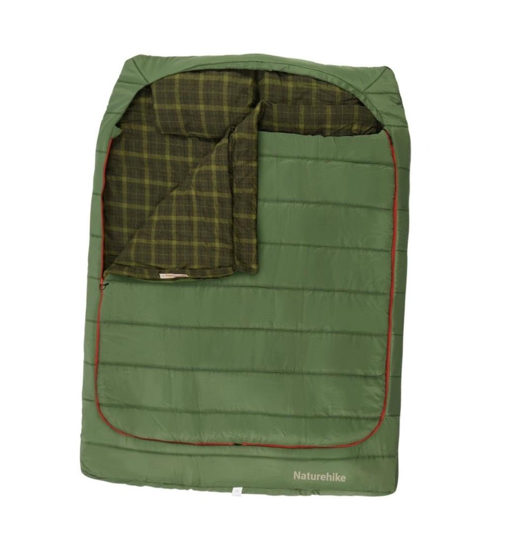 Спальник двухместный Naturehike с подушками Зеленый (CNK2350WS019)