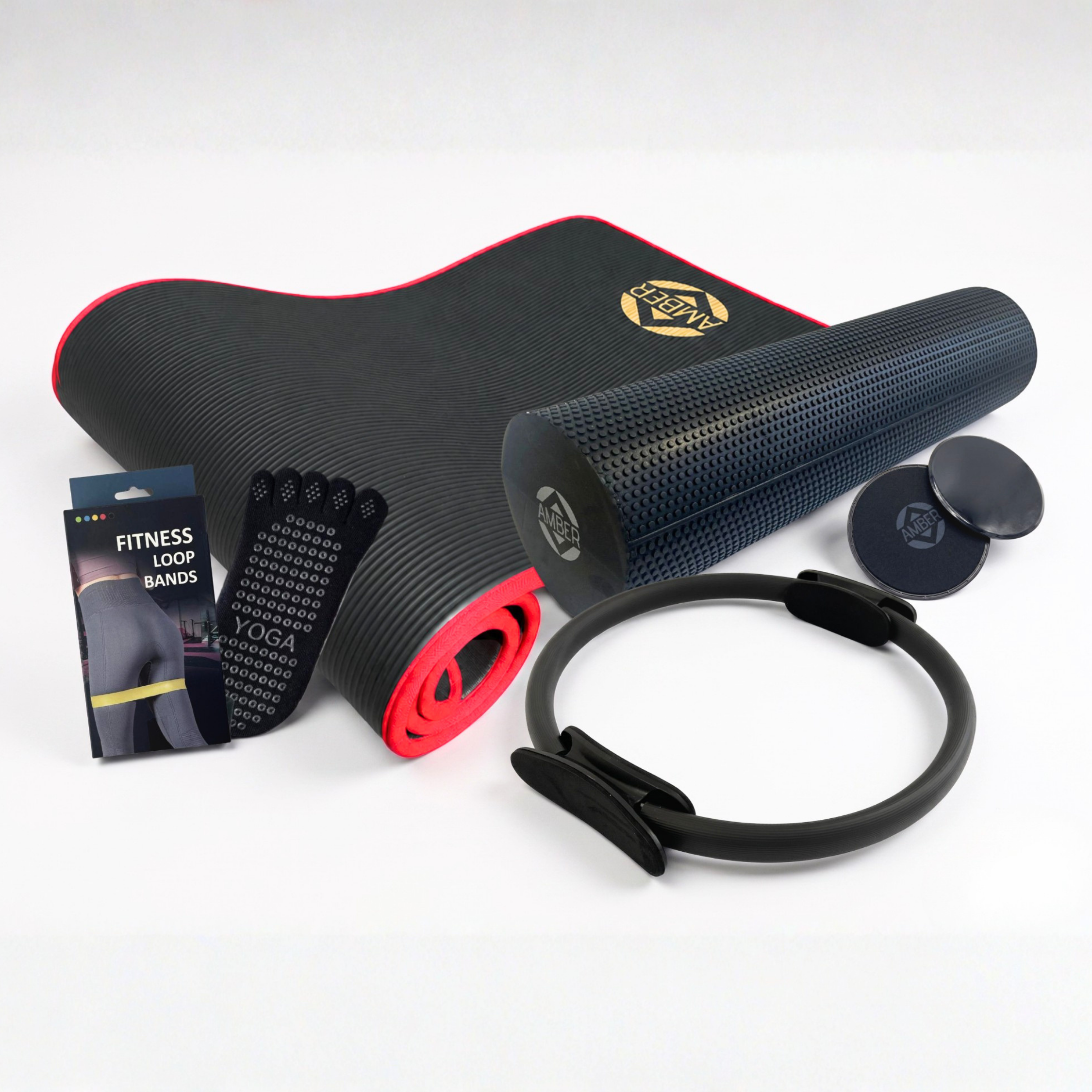 Набор для пилатеса Amber Pilates Home Studio 6в1 (kit-aPHSb)
