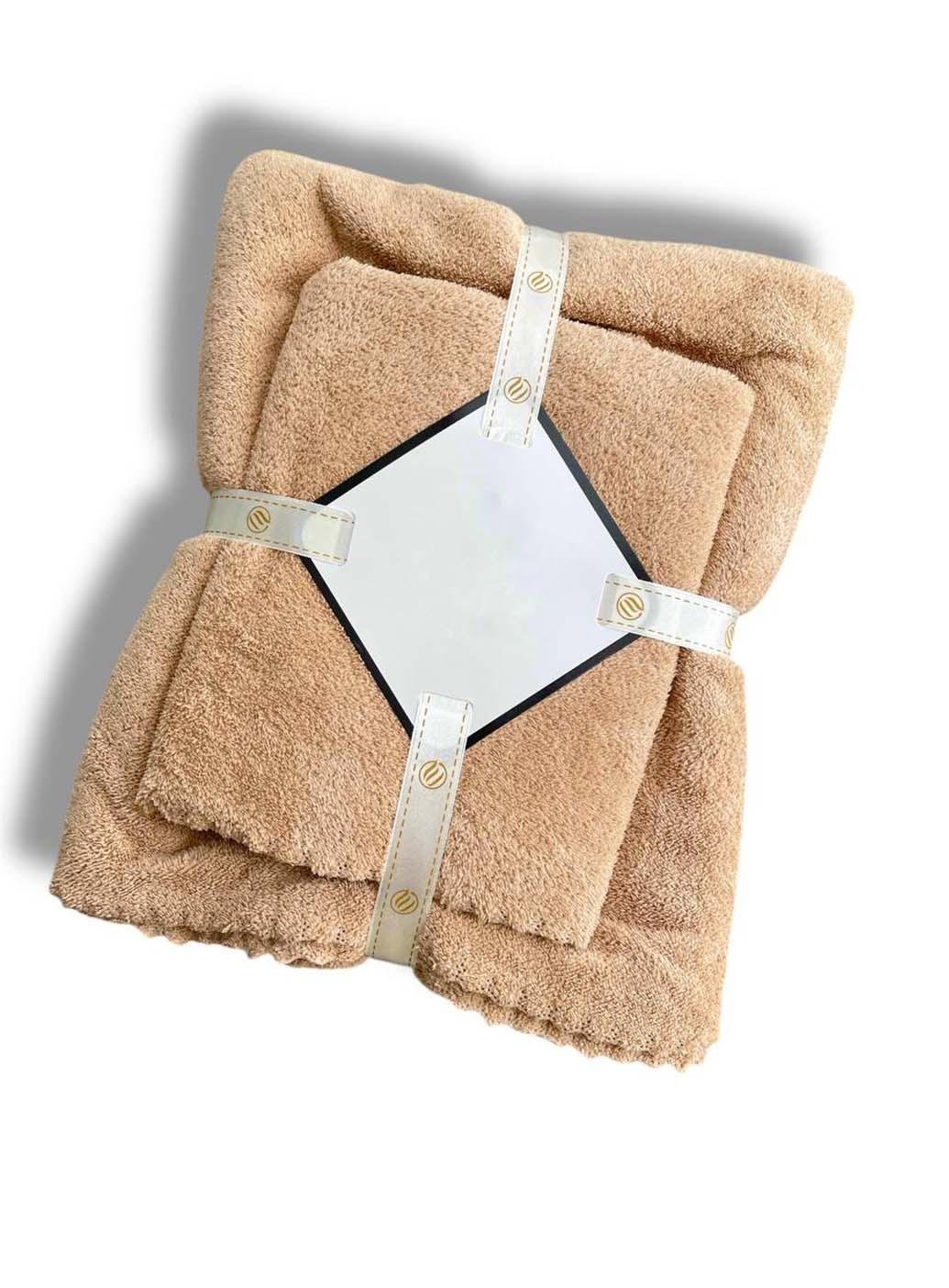 Комплект однотонних рушників мікрофібру 2 шт. (21-1)