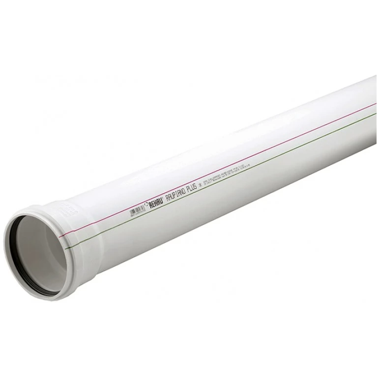 Труба канализационная REHAU Raupiano PLUS d 90 мм 250 мм (UIN-123184004)