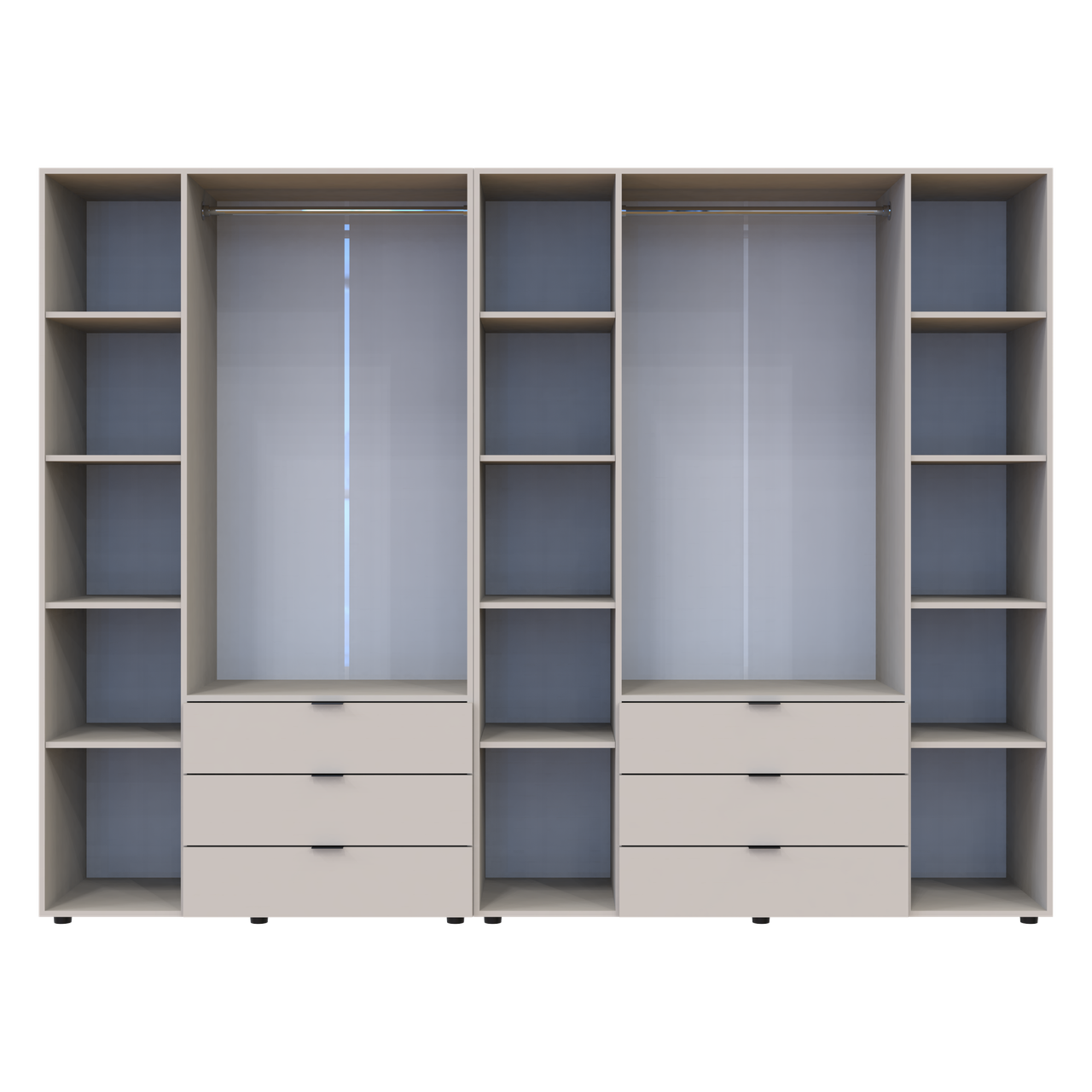 Шкаф для одежды Doros Гелар 2 шт. 271,2х49,5х203,4 см Кашемир - фото 4