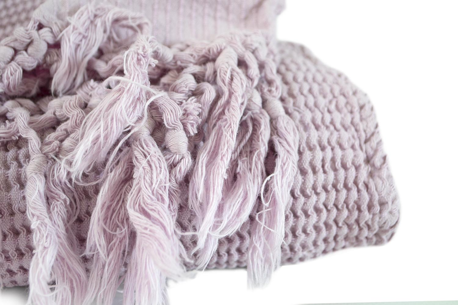 Плед Lotus Home Rius 130x170 см Бузковий (svt-2000022331302) - фото 3