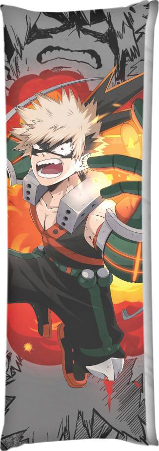 Подушка дакимакура Злой Бакуго 50x150 см (13533496)