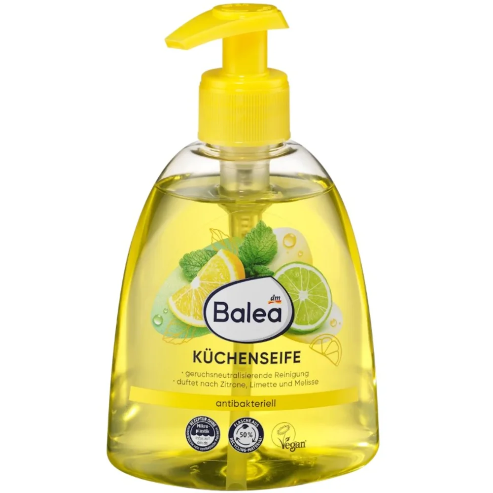 Мыло кухонное жидкое Balea Küchenseife Zitrone Limette & Melisse 300 мл