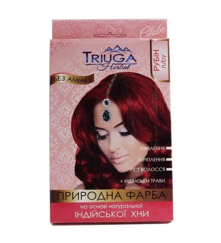 Фарба для волосся на основі хни TRIUGA Рубін 25 г