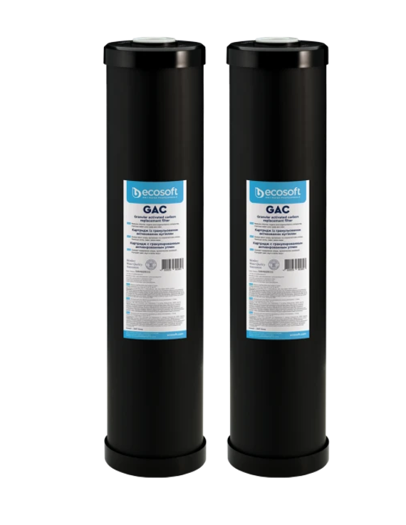 Комплект картриджей для фильтров воды Ecosoft с гранулированным активированным углем 4,5х20" 2 шт. (CHV24520ECO)