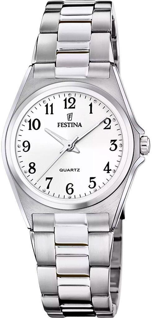 Наручные часы женские Festina F20553/1 Classics со стальным корпусом WR 50 м и белым циферблатом Наручные часы женские Festina F20553/1 Classics со стальным корпусом WR 50 м и белым циферблатом