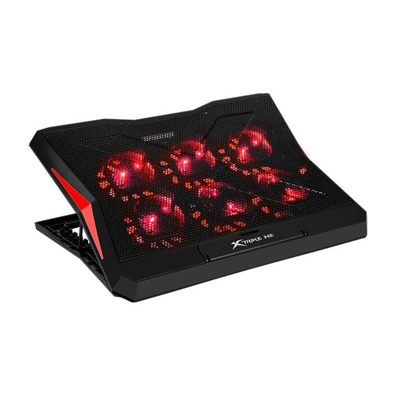 Підставка для ноутбука з охолодженням та підсвічуванням Xtrike ME FN-811 до 17" 2USB 2 Speed Чорний (18047)