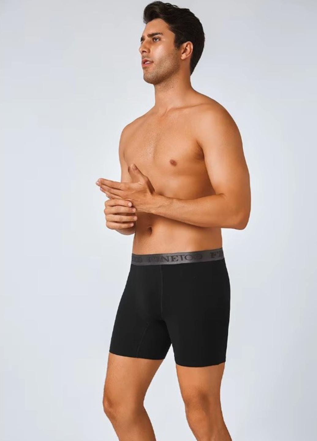 Трусы мужские хлопковые удлиненные Extra Comfort Plus Черный (1671-46-03) - фото 3