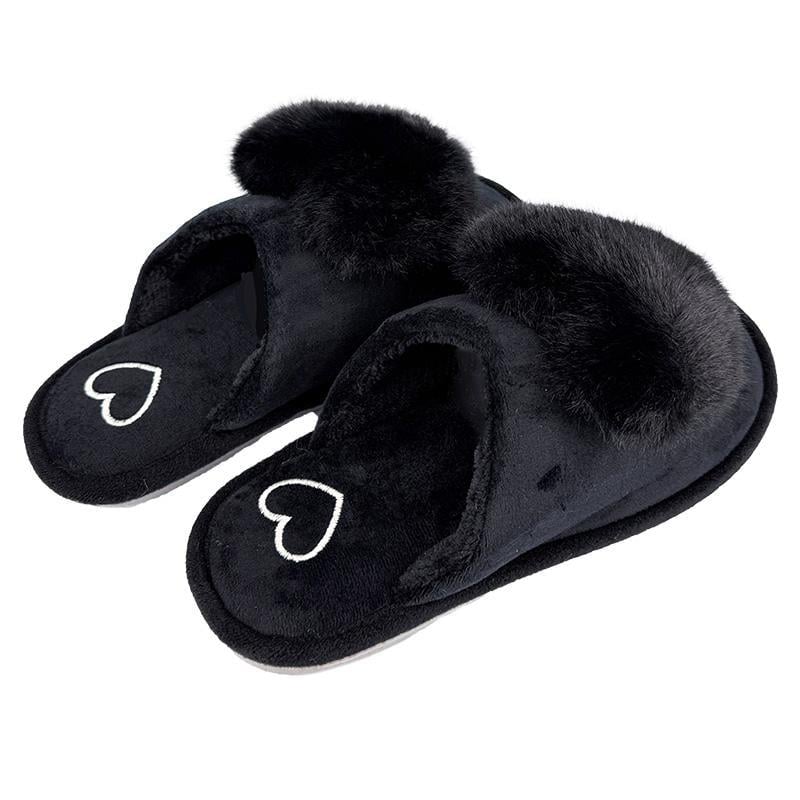 Тапочки комнатные женские меховые 10230-1 р. 41 26,5 см Черный - фото 4 Тапочки комнатные женские меховые 10230-1 р. 41 26,5 см Черный - фото 4