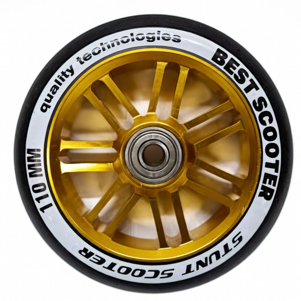 Колесо на трюковой самокат Best Scooter металл 110 мм Желтый (VL-LZ011)