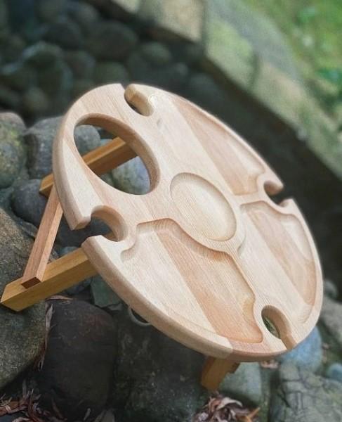 Столик винный бук 35х35х17 см (010ст) - фото 3 Столик винный бук 35х35х17 см (010ст) - фото 3