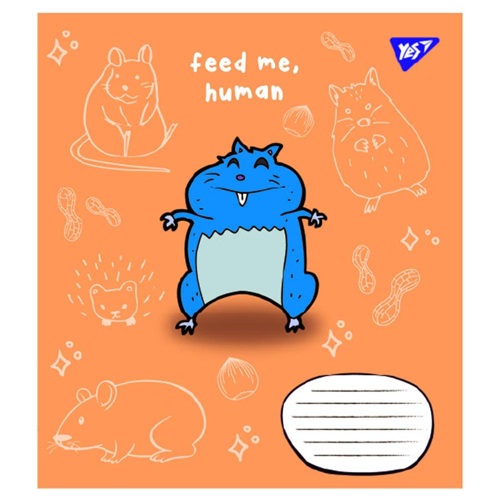 Тетрадь школьная YES Feed me 12 листов линия набор 25 шт.