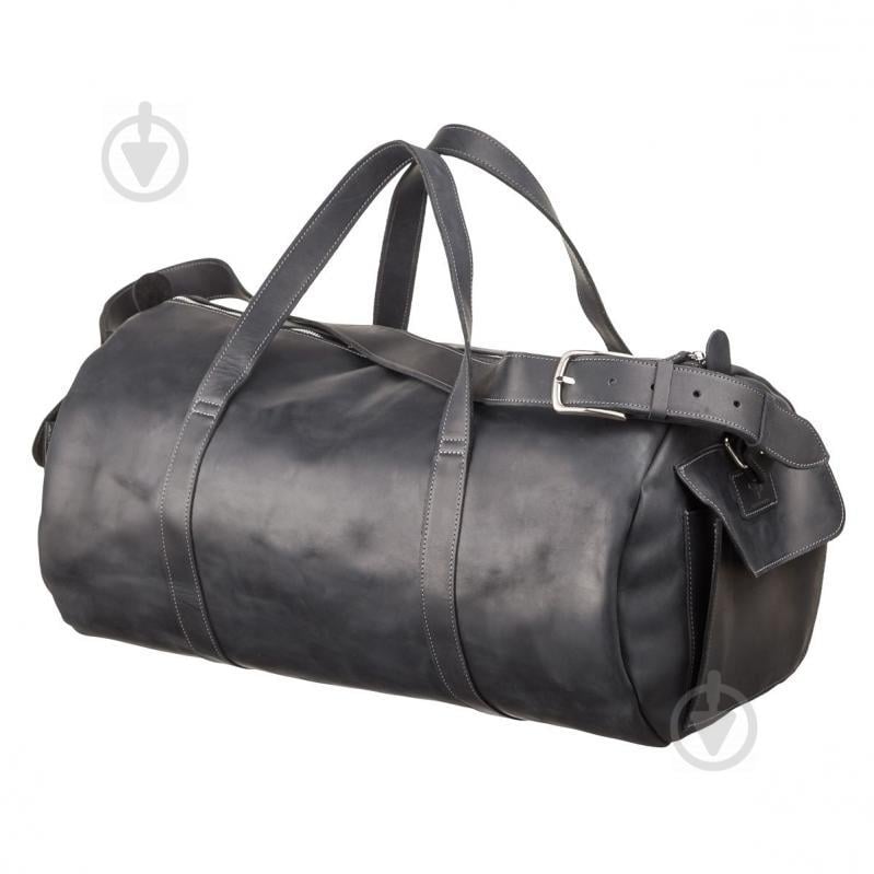 Сумка дорожная Grande Pelle из винтажной кожи Черная (11046) Сумка дорожная Grande Pelle из винтажной кожи Черная (11046)