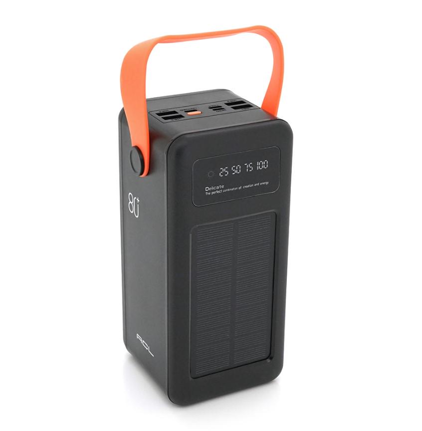 Повербанк ACL PW53 Solar 80000 mAh Black