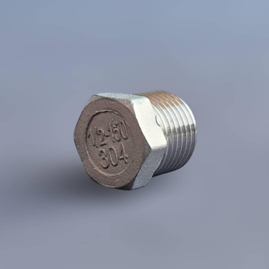 Заглушка різьбова шестигранна DN15 BSPP н/ж сталь AISI304 Class-150 зовнішня різьба 1/2" (29203395) - фото 5 Заглушка різьбова шестигранна DN15 BSPP н/ж сталь AISI304 Class-150 зовнішня різьба 1/2" (29203395) - фото 5