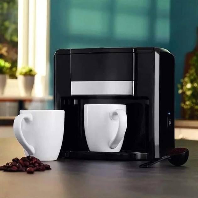 Кофеварка RAF R.115 с двумя керамическими чашками 650 Вт 420 мл Черный (612379) - фото 8 Кофеварка RAF R.115 с двумя керамическими чашками 650 Вт 420 мл Черный (612379) - фото 8