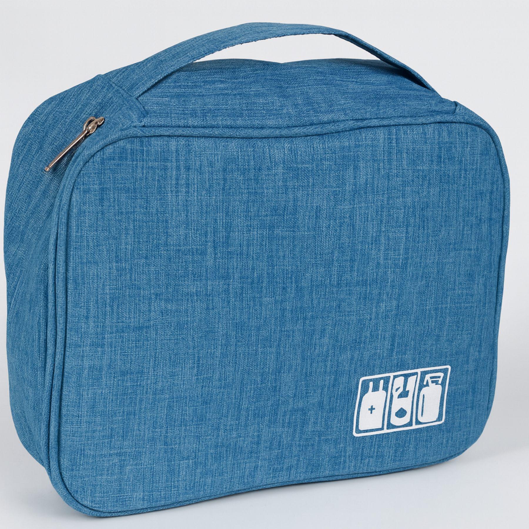 Органайзер-сумка для кабелей и аксессуаров дорожный 24х10х18 см Голубой (29044545)