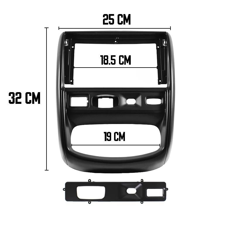 Переходная рамка 9" Lesko для автомобиля RENAULT Duster (2010-2014гг.) F-6696 Black Рено Дастер - фото 6