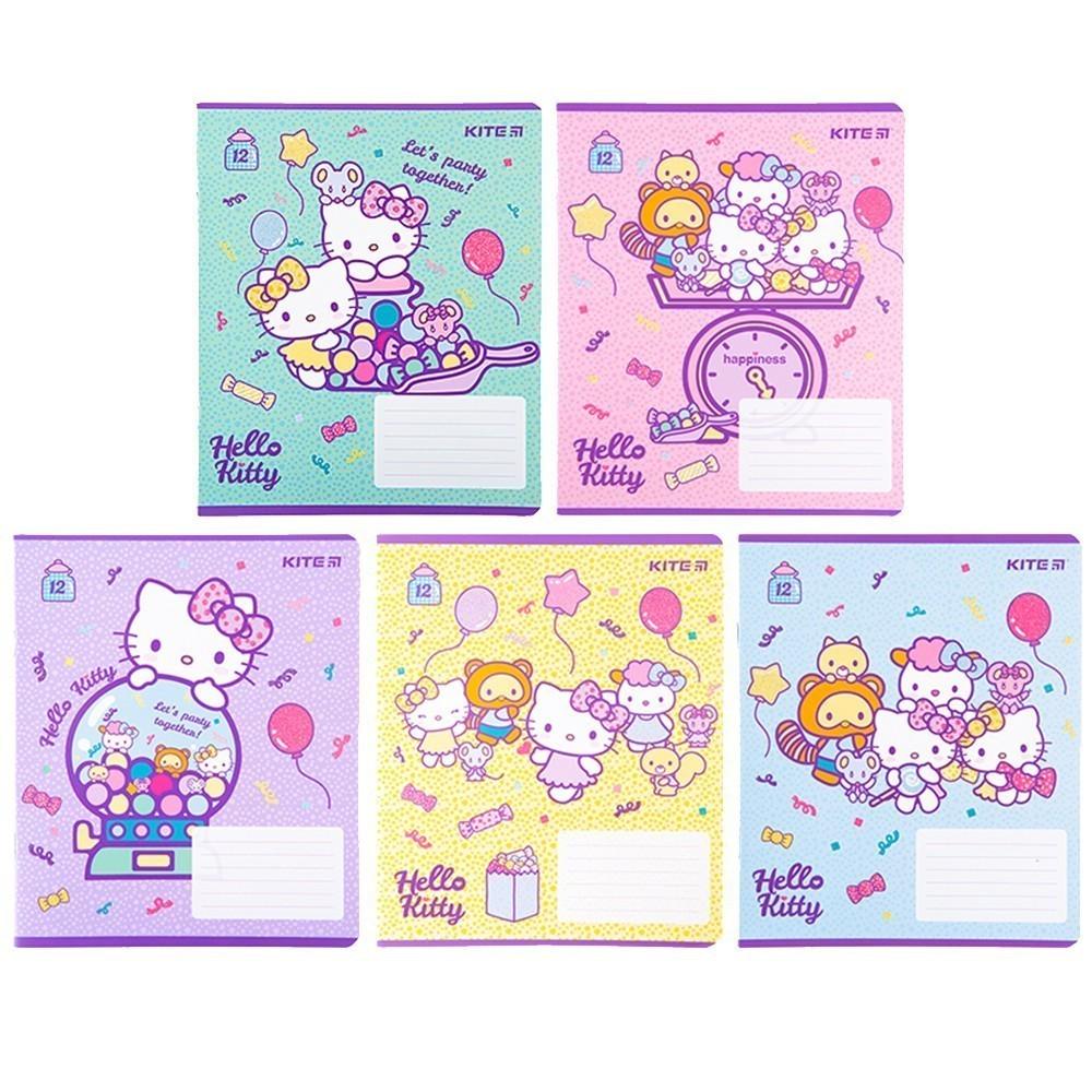 Комплект школьных тетрадей KITE Hello Kitty 12 листов 25 шт. (HK22-232_25pcs) - фото 1