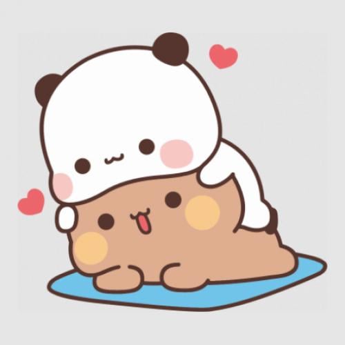 Стикер Bubu and Dudu Love Yoga 15x13,5 см Разноцветный (21561259)