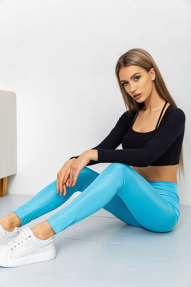 Лосини жіночі з біфлексу Ager 220R001 S Блакитний (9653880) - фото 3