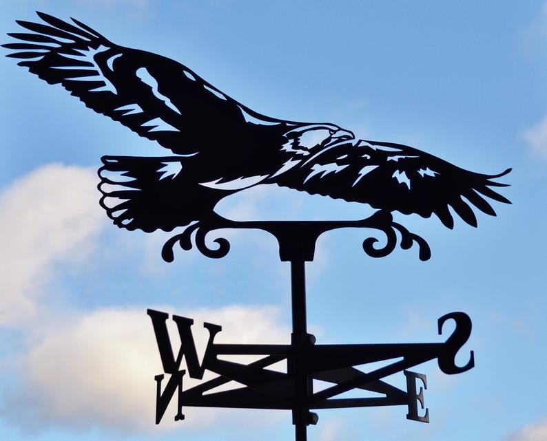 Флюгер на дах Орел 1 металевий Чорний (9592840) - фото 3 Флюгер на дах Орел 1 металевий Чорний (9592840) - фото 3