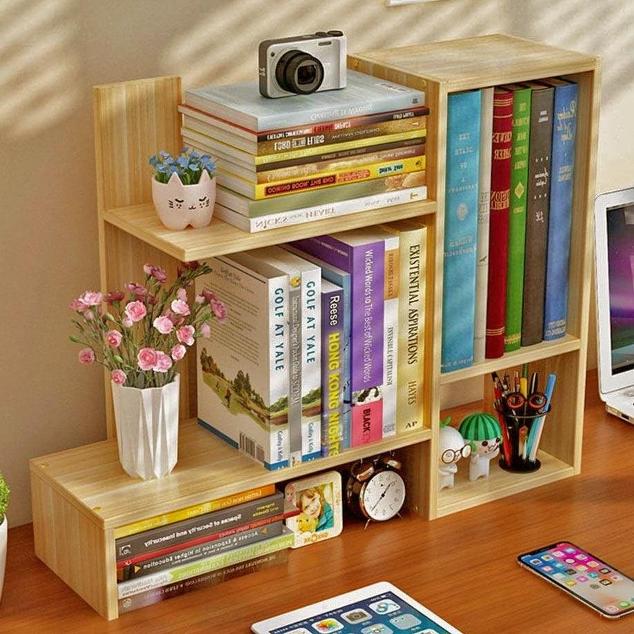 Полка-надстройка настольная из дерева Шефнер карри (АКД-002403)