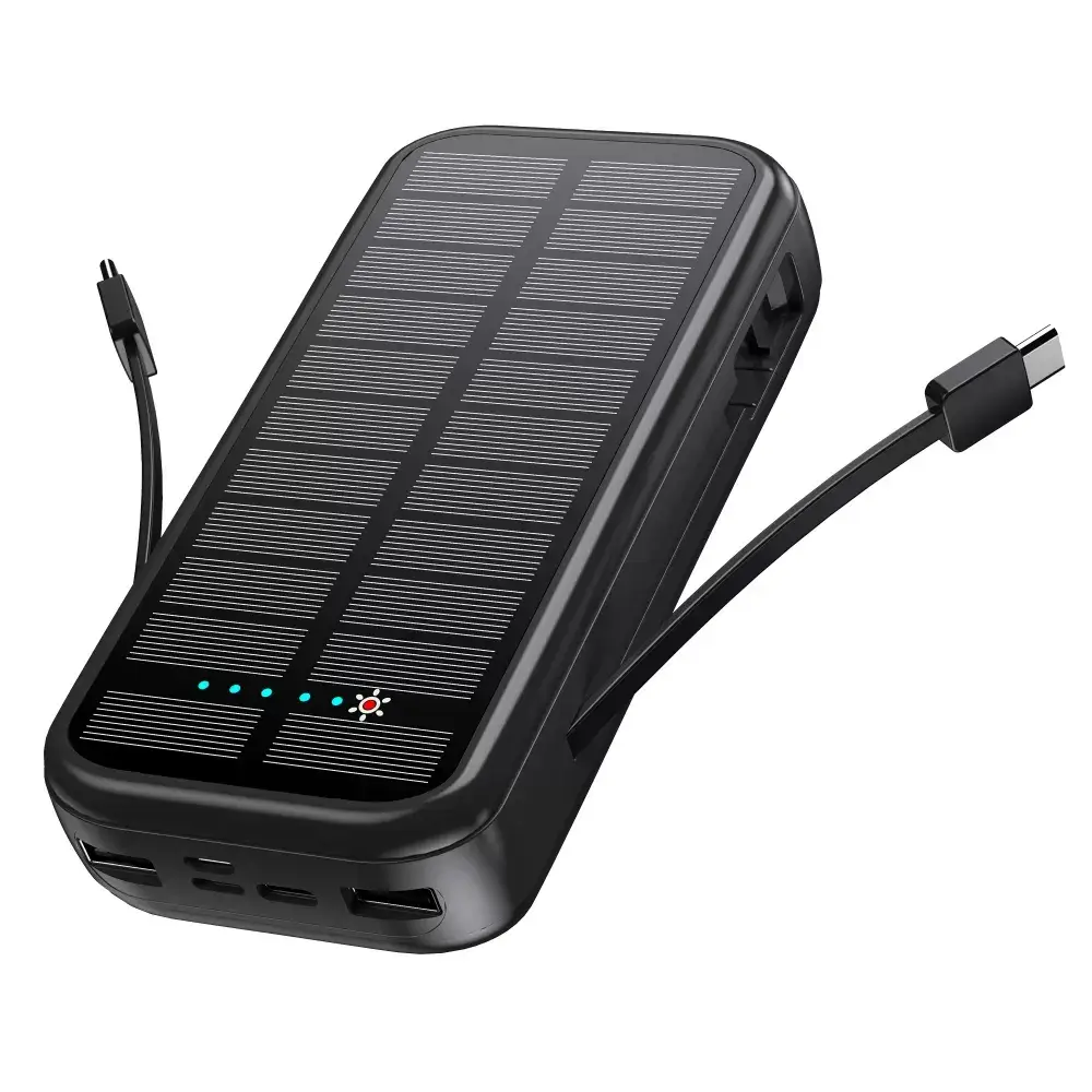 Зарядное устройство Solare Power Bank P88S на солнечных батареях с фонариком 20000 mAh 20W Зарядное устройство Solare Power Bank P88S на солнечных батареях с фонариком 20000 mAh 20W