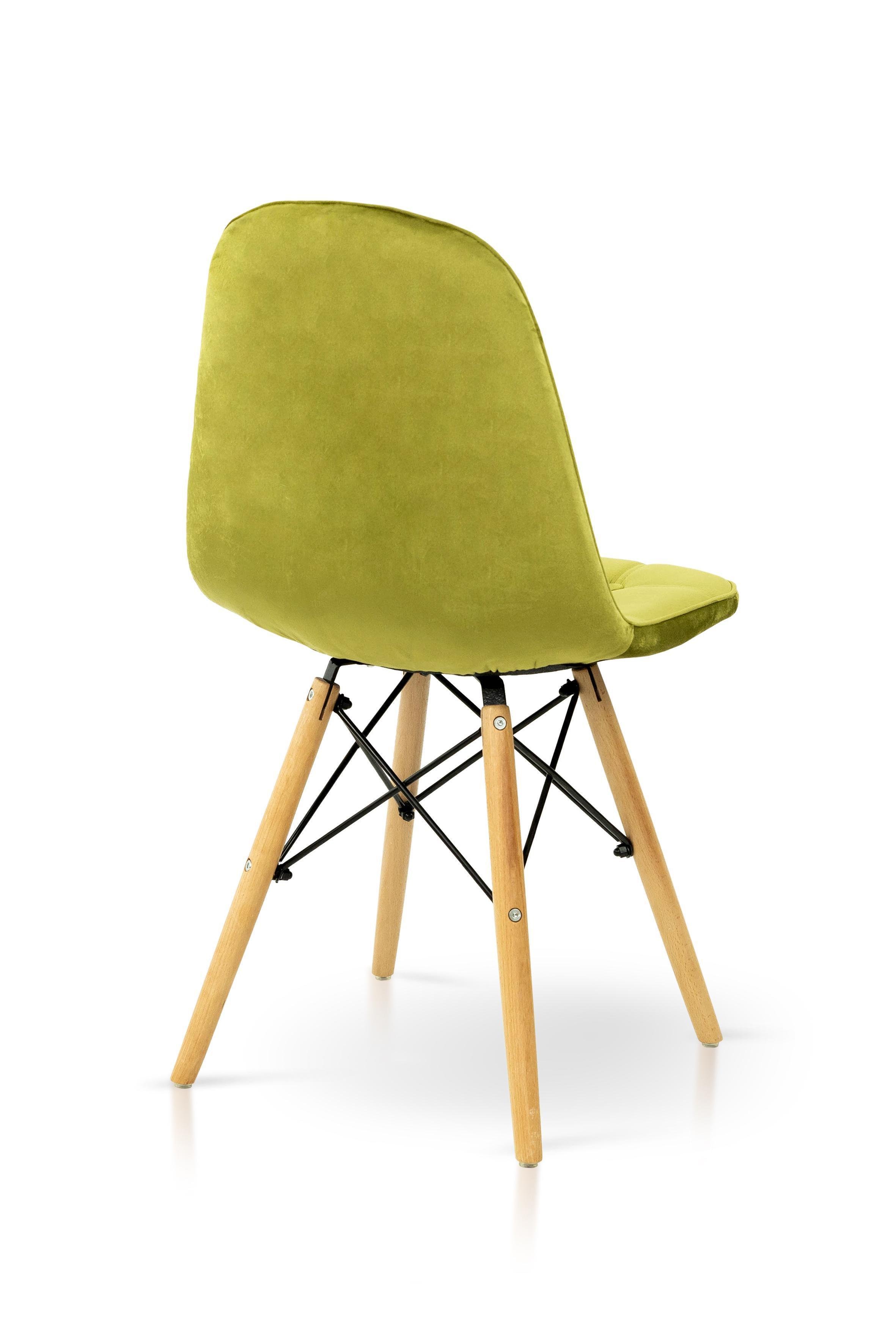 Стілець для кухні та вітальні Джастін Justin велюр 460х840х500 мм Оливковий (GAА0056276) - фото 4 Стілець для кухні та вітальні Джастін Justin велюр 460х840х500 мм Оливковий (GAА0056276) - фото 4